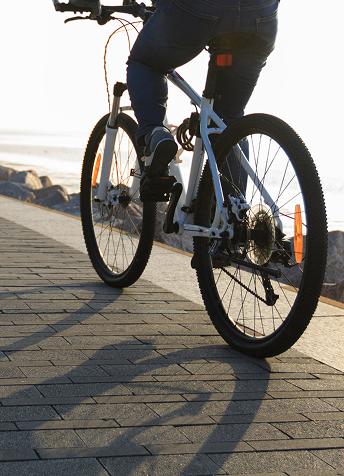 Morning bike ride by Atlantic